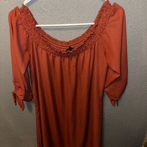 Off the shoulder dress